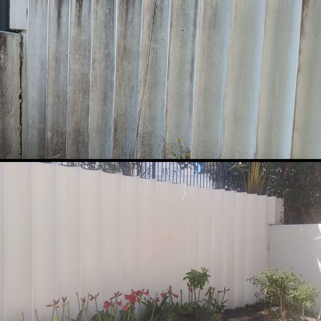Colorbond fence soft wash restoration